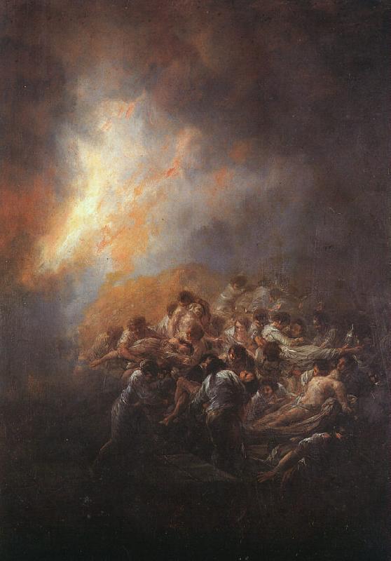 Francisco de Goya The Fire oil painting image